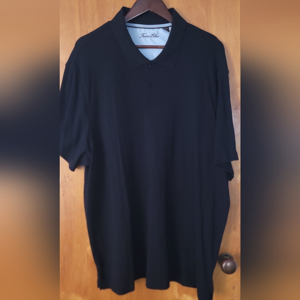 Tasso Elba Men's Classic Black Polo XXL